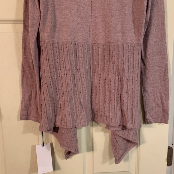 Ivanka Trump Cardigan Open Drape-Front dusty Pink - Picture 11 of 14